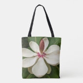 Japanse Magnolia Blossom Floral Tote Bag (Achterkant)