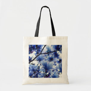 Japanse Magnolia Blue Floral Bag Tote Bag