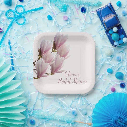 Japanse Magnolia Bruidsmeisjesfeest Papieren Bordje (Feest)