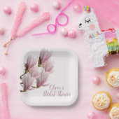 Japanse Magnolia Bruidsmeisjesfeest Papieren Bordje (Feest)