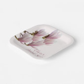 Japanse Magnolia Bruidsmeisjesfeest Papieren Bordje (Gebogen)
