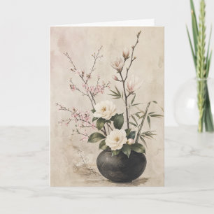 Japanse Magnolia Welkomst Sier Sakura Zen Kaart