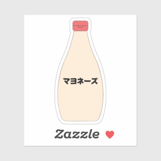 Japanse Maisonnaise, op maat gesneden vinylSticker Sticker (Vel)