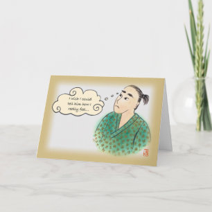 Japanse man in yukata Liefde 2 voor hem kaart
