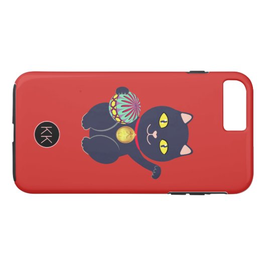 Japanse Maneki-neko Lucky Cat Case-Mate iPhone Case (Achterkant (Horizontaal))