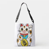 Japanse maneki neko maffia crossbody tas (Achterkant)