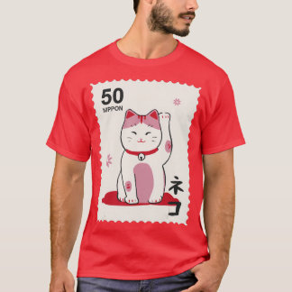 Japanse manekineko Cat Traditionele Japans T-shirt