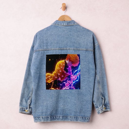 Japanse manga anime tanjiro denim jacket (Hangar)