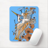 Japanse Manga Kraanvogel Muismat (Met muis)