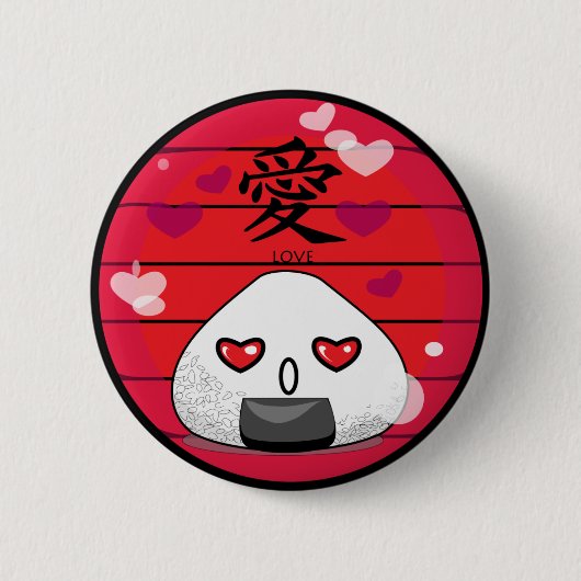 Japanse Manga Mascot Ronde Button 5,7 Cm (Voorkant)