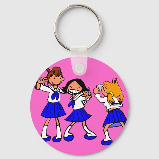 Japanse MANGA-meisjes Sleutelhanger (Voorkant)