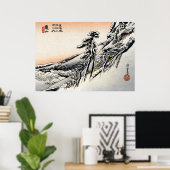 Japanse mannen en Snowscape no.1 Poster (Thuiskantoor)