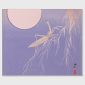 JAPANSE MANTIS OVER HET MOON WRAPPINGPAPIER CADEAUPAPIER (Vlak)