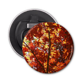 Japanse Maple in de zon Button Flesopener