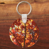 Japanse Maple in de zon Sleutelhanger (Achterkant)