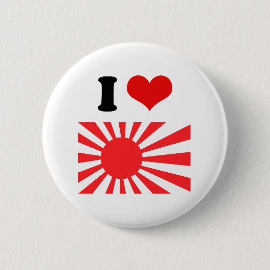 Japanse marine vlag ronde button 5,7 cm (Voorkant)