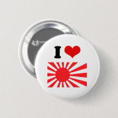 Japanse marine vlag ronde button 5,7 cm (Voorkant /achterkant)