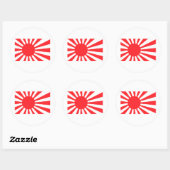 Japanse marine vlag ronde sticker (Vel)