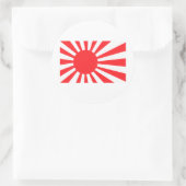 Japanse marine vlag ronde sticker (Tas)