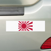 Japanse marineslag - Japanse stijgende zonvlag Bumpersticker (Op auto)