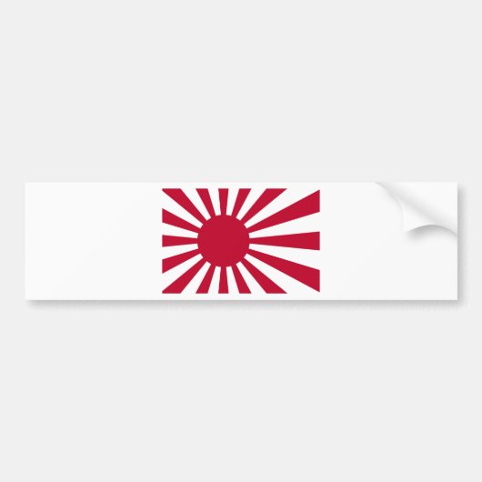 Japanse marineslag - Japanse stijgende zonvlag Bumpersticker (Voorkant)