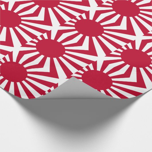 Japanse marineslag - Japanse stijgende zonvlag Cadeaupapier (Hoek)