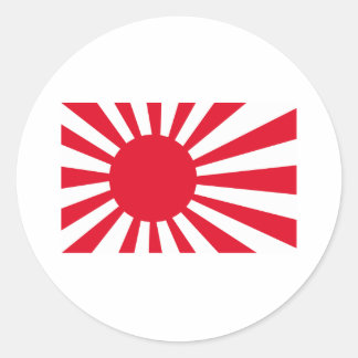 Japanse marinevlag T-shirts en kleding Ronde Sticker