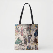 Japanse marktscène tote bag (Voorkant)