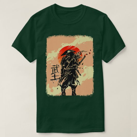Japanse martiale kunsten Japans Samurai (2) T-shirt (Design voorkant)