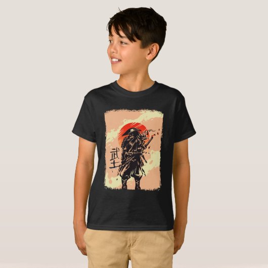 Japanse martiale Kunsten Japans Samurai T-shirt (Voorkant volledig)