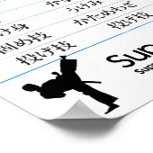 Japanse martiale kunstgrafiek poster (Hoek)