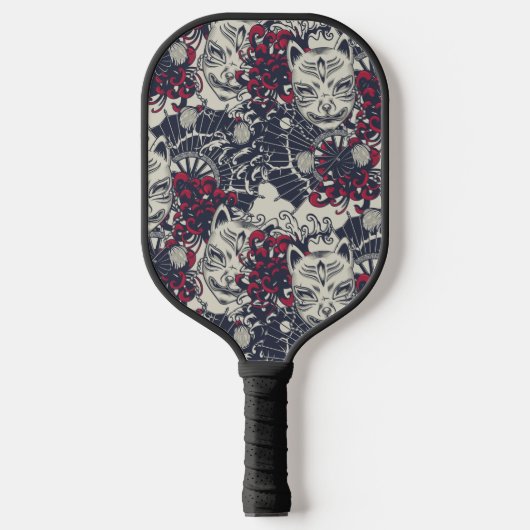 Japanse maskers pickleball paddle (Voorkant)