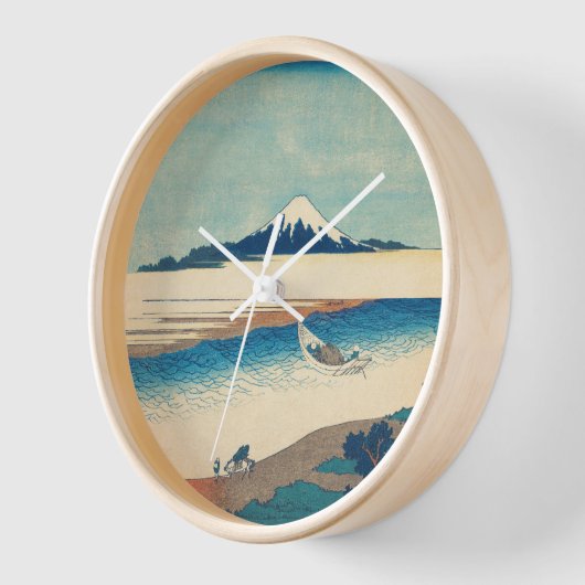Japanse Master Woodblock Art Wall Clock (Hoek)