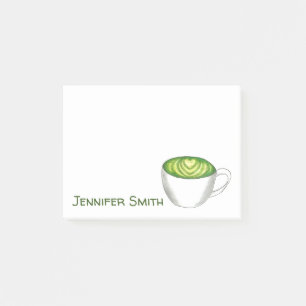 Japanse Matcha Green Tea Latte Drink, aangepast Post-it® Notes
