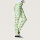 Japanse Matcha Green Tea Latte Teacup Foodie Leggings (Rechts)