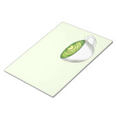 Japanse Matcha Green Tea Latte Teacup Foodie Notitieblok (Schuin)