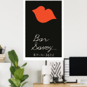  japanse matchbox cover (Bar Savoy) Poster (Thuiskantoor)