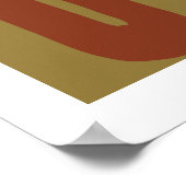 japanse matchbox cover (Cafe girl) Poster (Hoek)