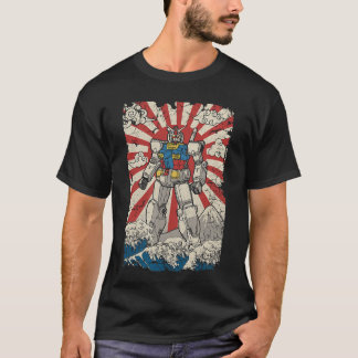 Japanse Mecha Anime Robot Kanagawa Grote Golf Man T-shirt