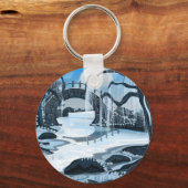 Japanse meditatie tuin sleutelhanger (Voorkant)