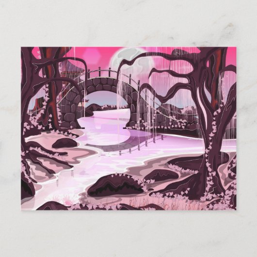 Japanse Meditation Garden Briefkaart (Voorkant)