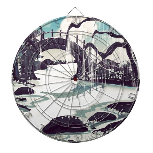  Japanse Meditation Garden Dartbord (Voorkant)