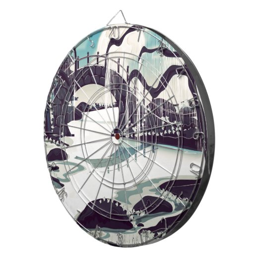  Japanse Meditation Garden Dartbord (Voorkant Rechts)