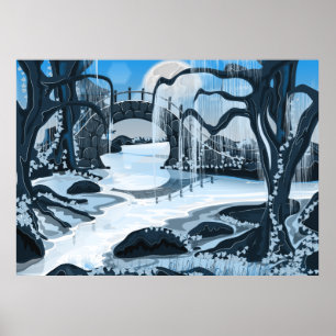 Japanse Meditation Garden Poster