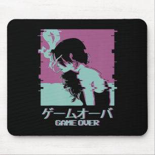Japanse meisje anime game over muismat