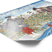 Japanse meisjes bij Ide Tama River Foto Afdruk (Hoek)