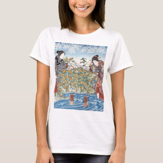 Japanse meisjes bij Ide Tama River T-shirt
