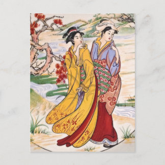 Japanse Meisjes Briefkaart