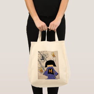 japanse meisjesvlinder tote bag