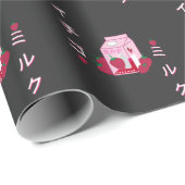 Japanse melkdoos Gift Strawberry Milkshake Cadeaupapier (Rol Hoek)